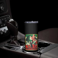 Free Iran Protest Skinny Tumbler Support Women Life Freedom Statement