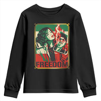 Free Iran Protest Youth Sweatshirt Support Women Life Freedom Statement