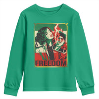 Free Iran Protest Youth Sweatshirt Support Women Life Freedom Statement
