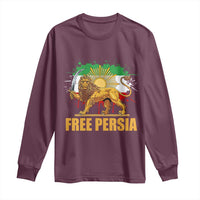 Free Persian Long Sleeve Shirt Iran Flag Lion And Sun Persian Pride Iranian Protests