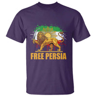 Free Persian T Shirt Iran Flag Lion And Sun Persian Pride Iranian Protests
