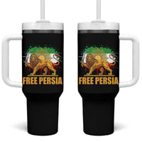 Free Persian Tumbler With Handle Iran Flag Lion And Sun Persian Pride Iranian Protests