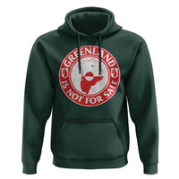 Greenland Is Not For Sale Hoodie Political Statement Arms of Greenland