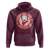 Greenland Is Not For Sale Hoodie Political Statement Arms of Greenland