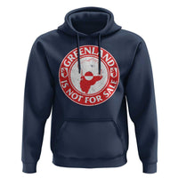 Greenland Is Not For Sale Hoodie Political Statement Arms of Greenland
