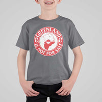 Greenland Is Not For Sale T Shirt For Kid Political Statement Arms of Greenland