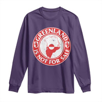Greenland Is Not For Sale Long Sleeve Shirt Political Statement Arms of Greenland