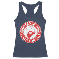 Greenland Is Not For Sale Racerback Tank Top Political Statement Arms of Greenland