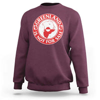 Greenland Is Not For Sale Sweatshirt Political Statement Arms of Greenland