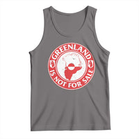 Greenland Is Not For Sale Tank Top Political Statement Arms of Greenland