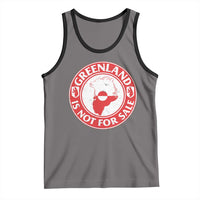 Greenland Is Not For Sale Tank Top Political Statement Arms of Greenland