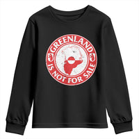 Greenland Is Not For Sale Youth Sweatshirt Political Statement Arms of Greenland