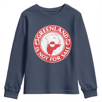 Greenland Is Not For Sale Youth Sweatshirt Political Statement Arms of Greenland