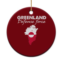 Greenland Defense Force Ceramic Ornament Political Statement Greenland Policy