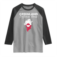 Greenland Defense Force Raglan Shirt Political Statement Greenland Policy
