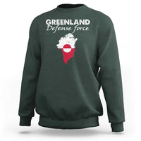 Greenland Defense Force Sweatshirt Political Statement Greenland Policy