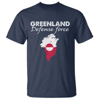 Greenland Defense Force T Shirt Political Statement Greenland Policy