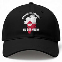 Nu Det Nuuk Leave Greenland Alone Baseball Cap Political Statement Greenland Policy