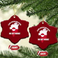 Nu Det Nuuk Leave Greenland Alone Ceramic Ornament Political Statement Greenland Policy