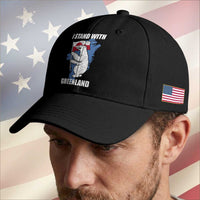 I Stand With Greenland Baseball Cap Polar Bear Greenland Protest