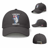 I Stand With Greenland Baseball Cap Polar Bear Greenland Protest