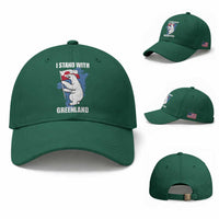 I Stand With Greenland Baseball Cap Polar Bear Greenland Protest