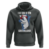 I Stand With Greenland Hoodie Polar Bear Greenland Protest