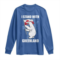 I Stand With Greenland Long Sleeve Shirt Polar Bear Greenland Protest