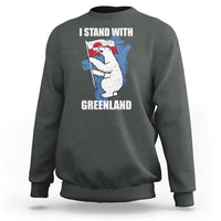 I Stand With Greenland Sweatshirt Polar Bear Greenland Protest