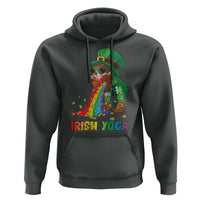 Funny Irish Yoga St Patrick's Day Beer Drinking Hoodie Drunk Leprechaun