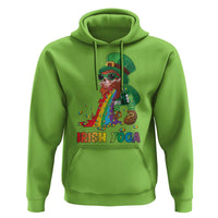 Funny Irish Yoga St Patrick's Day Beer Drinking Hoodie Drunk Leprechaun
