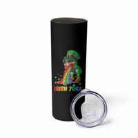 Funny Irish Yoga St Patrick's Day Beer Drinking Skinny Tumbler Drunk Leprechaun - Wonder Print Shop