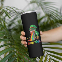 Funny Irish Yoga St Patrick's Day Beer Drinking Skinny Tumbler Drunk Leprechaun - Wonder Print Shop