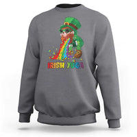 Funny Irish Yoga St Patrick's Day Beer Drinking Sweatshirt Drunk Leprechaun