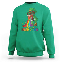 Funny Irish Yoga St Patrick's Day Beer Drinking Sweatshirt Drunk Leprechaun