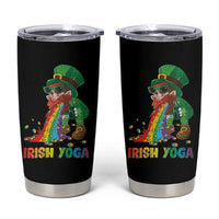 Funny Irish Yoga St Patrick's Day Beer Drinking Tumbler Cup Drunk Leprechaun - Wonder Print Shop