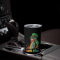 Funny Irish Yoga St Patrick's Day Beer Drinking Tumbler Cup Drunk Leprechaun - Wonder Print Shop