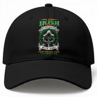 Irish Pride Baseball Cap I Am Irish I Don't Start Fights But You Can Bet Your Lucky Charms