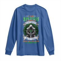 Irish Pride Long Sleeve Shirt I Am Irish I Don't Start Fights But You Can Bet Your Lucky Charms