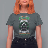Irish Pride T Shirt For Women I Am Irish I Don't Start Fights But You Can Bet Your Lucky Charms