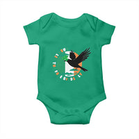 Irish Pride Baby Onesie Baby Let The Free Birds Fly Ireland Flag Shamrock