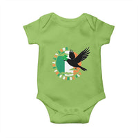 Irish Pride Baby Onesie Baby Let The Free Birds Fly Ireland Flag Shamrock