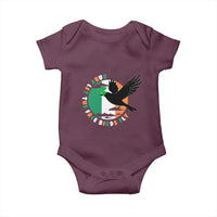 Irish Pride Baby Onesie Baby Let The Free Birds Fly Ireland Flag Shamrock