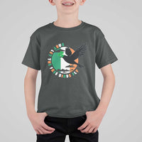 Irish Pride T Shirt For Kid Baby Let The Free Birds Fly Ireland Flag Shamrock
