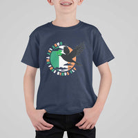 Irish Pride T Shirt For Kid Baby Let The Free Birds Fly Ireland Flag Shamrock