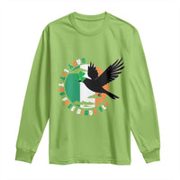 Irish Pride Long Sleeve Shirt Baby Let The Free Birds Fly Ireland Flag Shamrock