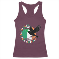 Irish Pride Racerback Tank Top Baby Let The Free Birds Fly Ireland Flag Shamrock