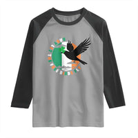 Irish Pride Raglan Shirt Baby Let The Free Birds Fly Ireland Flag Shamrock