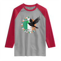 Irish Pride Raglan Shirt Baby Let The Free Birds Fly Ireland Flag Shamrock