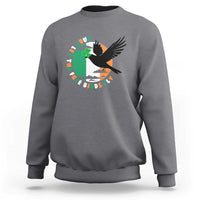 Irish Pride Sweatshirt Baby Let The Free Birds Fly Ireland Flag Shamrock